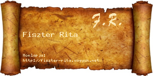 Fiszter Rita névjegykártya